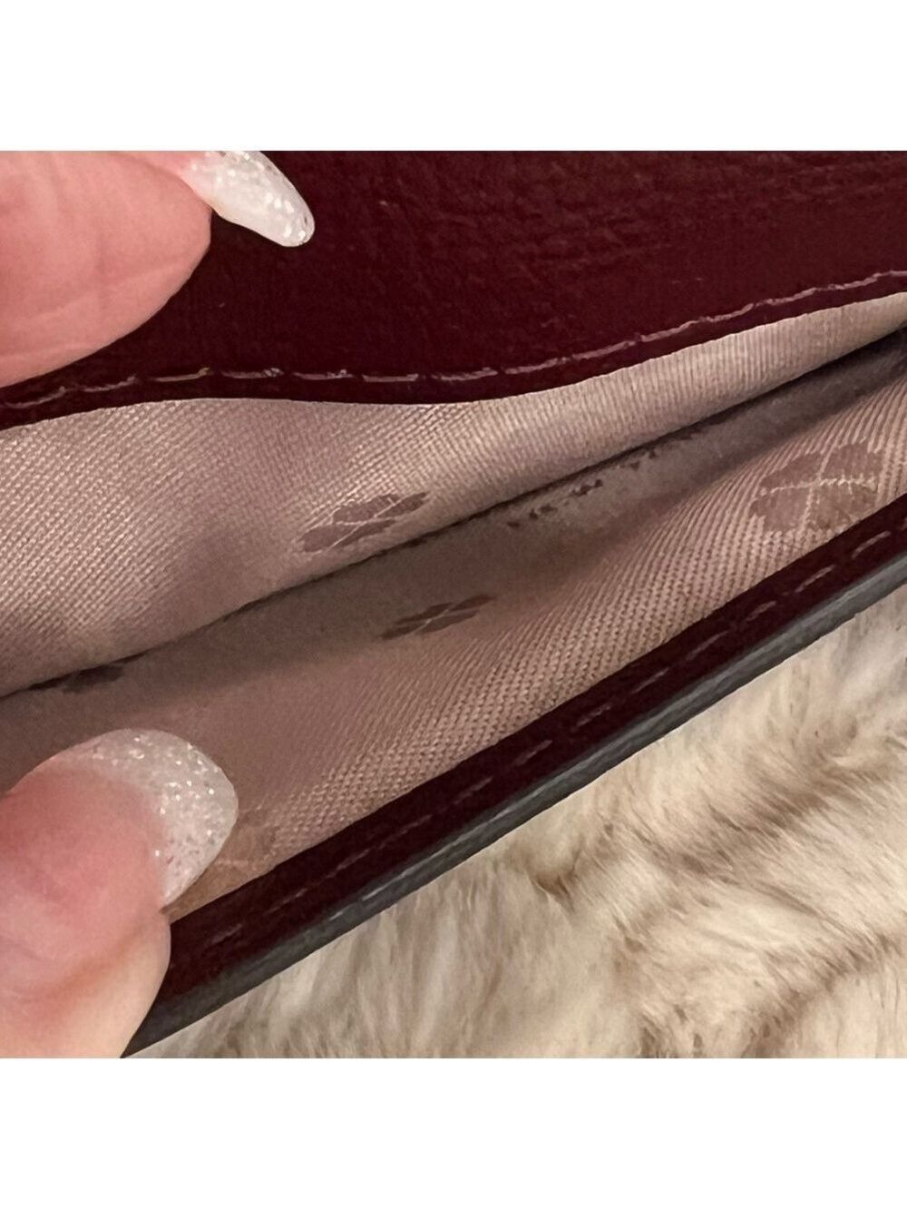 KATE SPADE NEW YORK BURGUNDY/DEEP PLUM WALLET - Picture 11 of 15